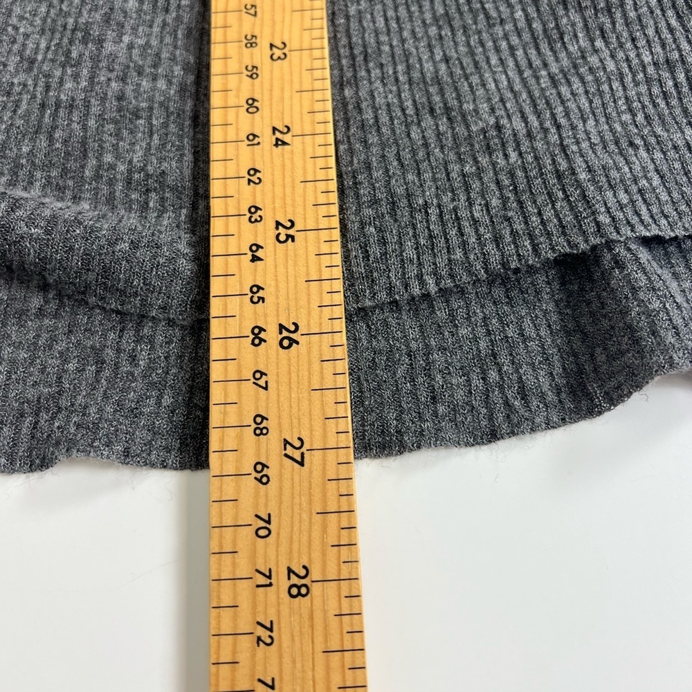 Eileen Fisher Merino Wool Colorblock Tunic Sweater – Gray (Size L) - Picture 6 of 6